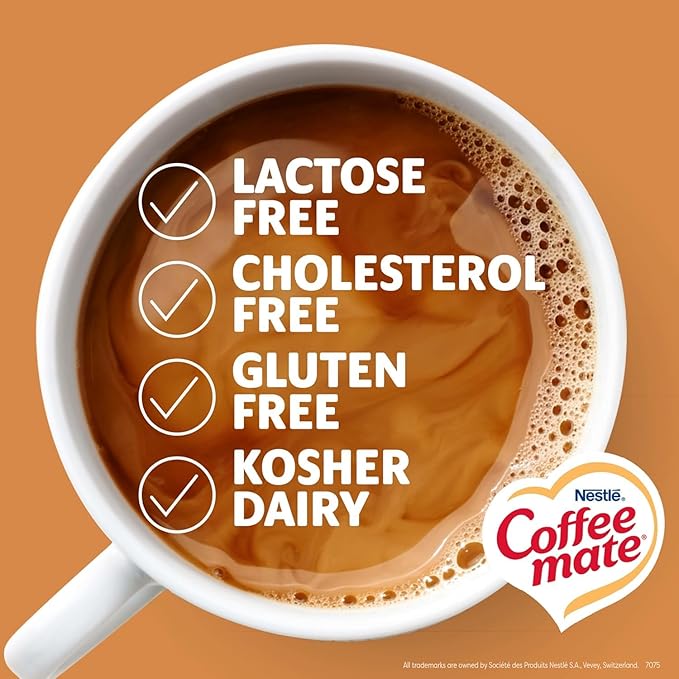 Coffee Mate Original Powdered Coffee Creamer 11 oz. 2-Pack Bundle with Basicos Coaster
