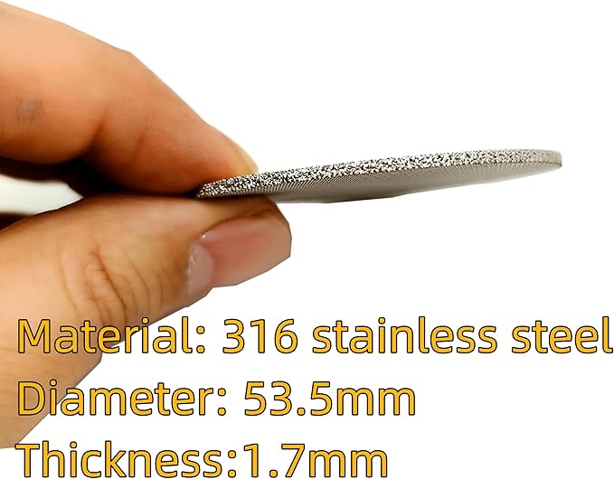 2 Packs Espresso Puck Screen 53.5mm, Reusable 1.7mm Thickness 150μm 316 Stainless Steel Professional Barista Coffee Filter Mesh Plate for Espresso Portafilter Filter Basket 53.3-54mm breville