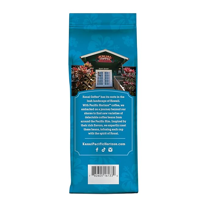 Kauai Coffee Whole Bean Coffee – Smooth, Non-Bitter Pure Arabica – Light Floral Notes & Bright Aroma – Grown on Hawaii's Largest Coffee Farm – Koloa Estate Medium Roast, 1 Pack of 10oz