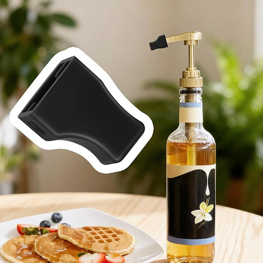 20 Pcs Black Coffee Syrup Pump Tip Covers Portable Rubber Pourer Caps Reusable Syrups Practical Pourer Caps for Long Lotion Pumps,Sugar, Liquor Bottle, Syrup Pump