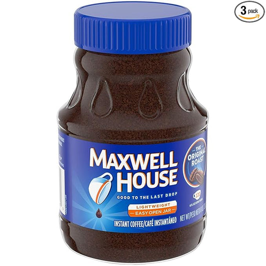 Maxwell House Original Roast Coffee Blend (8oz Canister, Pack of 3)