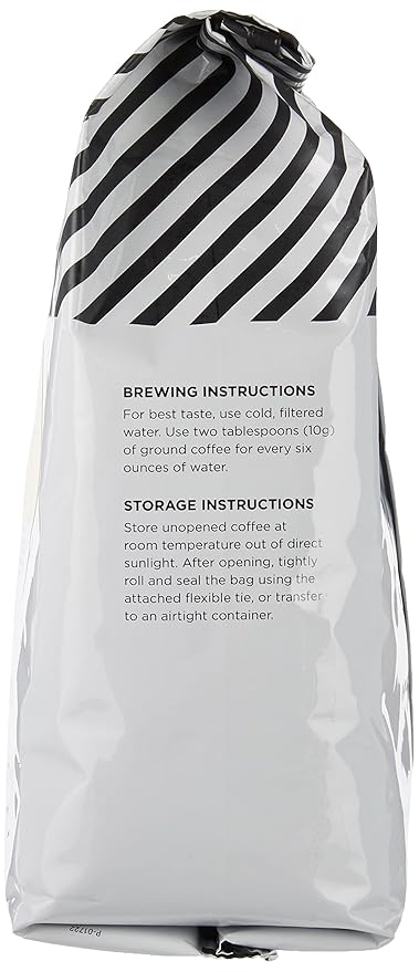 Amazon Fresh, Just Bright Ground Coffee, Light Roast, 32 Oz (Pack of 2)