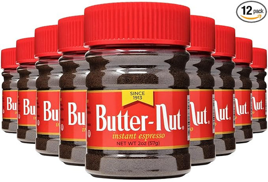 Butter-Nut Instant Espresso Coffee, 2 Ounce (Pack of 12)