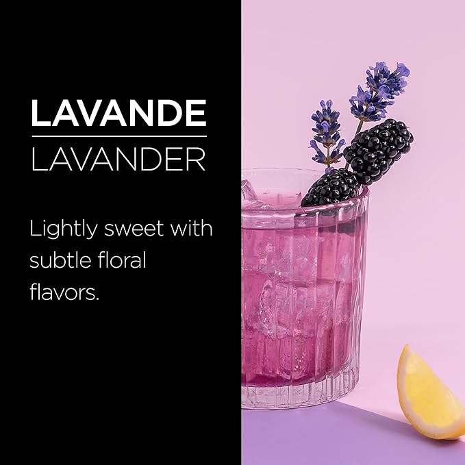 1883 Lavender Syrup for Drinks, Made in France, 1 Liter Plastic Bottle