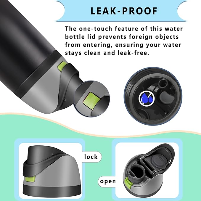 Replacement Lid for Owala Freesip,Compatible with Owala Freesip Water Bottle 16oz 24oz 32oz 40oz,Premium Replacement Accessories for Owala Cap,LeakProof,BPA-Free(Foggy Tide)
