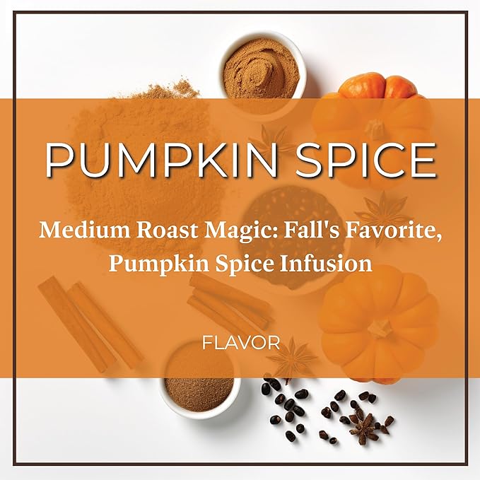 San Diego Coffee Pumpkin Spice, Medium Roast, Ground Coffee, 16-Ounce Bags (Pack of 2) Café molido tostado