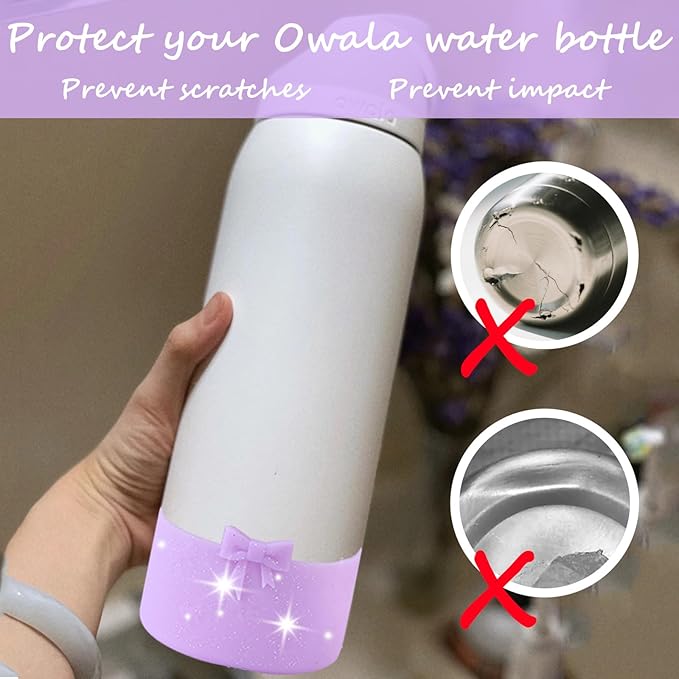 Silicone Bow Boot Water Bottles Accessories for Owala 32 oz WaterBottles