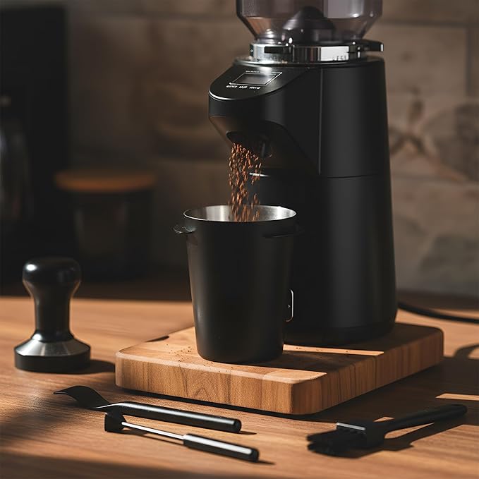 Yiyiring Coffee Bean Dosing Cup with Spray Bottle Espresso Coffee Dosing Cup Gift Set Espresso Bar Accessories & Essentials(58mm)