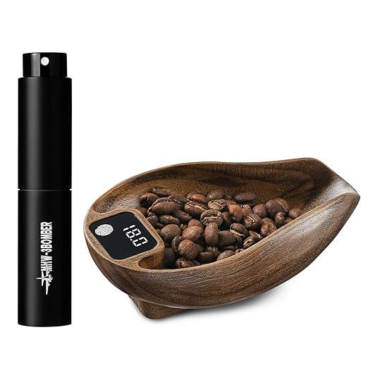 MHW-3BOMEBR Coffee Bean Scale and Spray Bottle Kit, Espresso Scale for Coffee Beans Weighting/Dosing, 0.3-200g, 0.1g Precision Mini Coffee Scale, Digital Kitchen Scale, Coffee、Tea、Spice, ES6561-OS