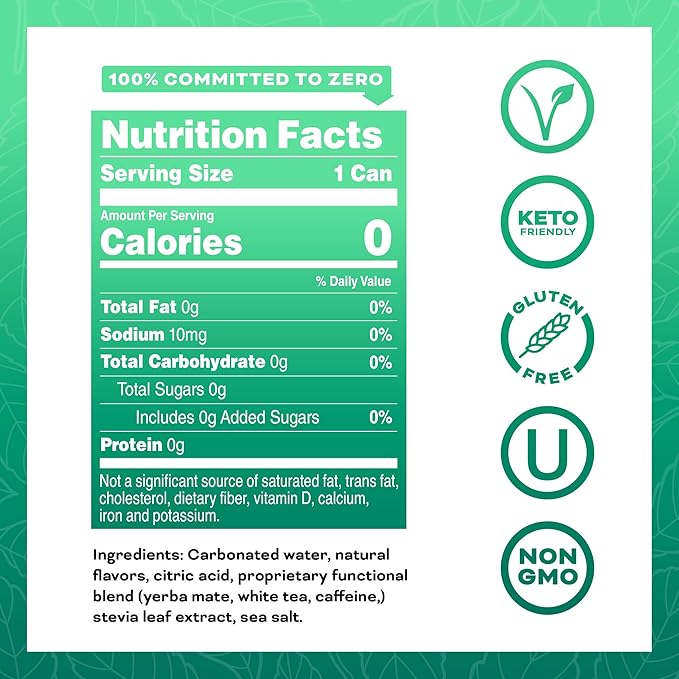 Yerbaé Energy Beverage - Variety Power Pack, 0 Sugar, 0 Calories, 0 Carbs. Yerbae is Energized by Yerba Mate, Plant-Based, Healthy Alternative to Sugary Energy Drinks, 16oz cans (12 Pack)