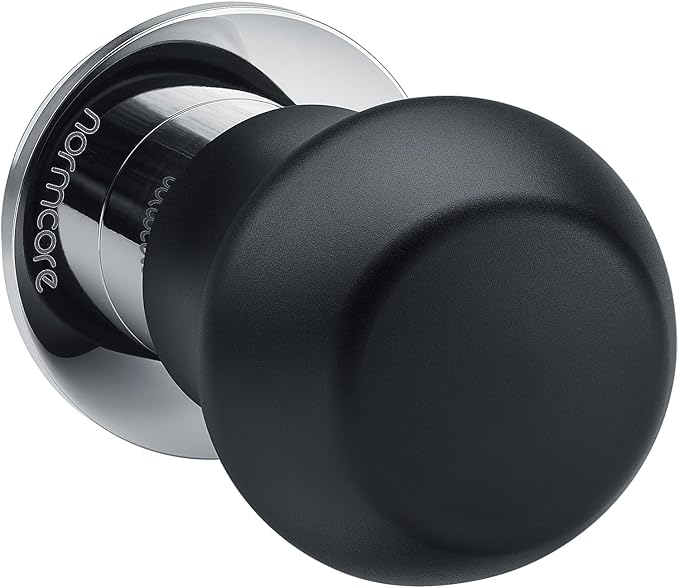 Normcore 39mm Coffee Tamper V4.1 Mini, Spring-Loaded with Click Feedback, 304 Stainless Steel Flat Base, Compatible withFlair Classic Signature, Black