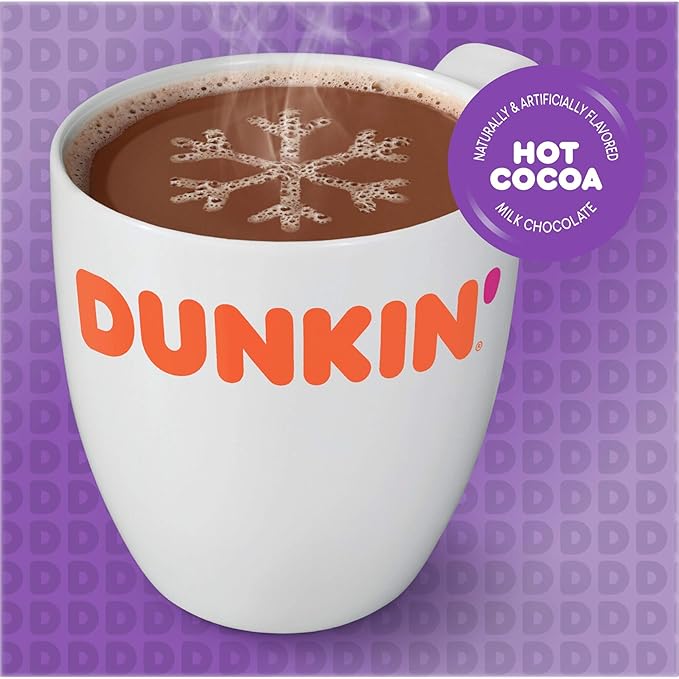 Dunkin' Milk Chocolate Hot Cocoa, 60 Keurig K-Cup Pods, 10 Count (Pack of 6)