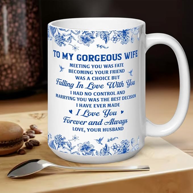 Joymade Personalized Ceramic Coffee Mug, Funny Custom Mug for Bestie, Friends, Couple, Coworker, Snowman Lovers (Meeting You Was Fate)