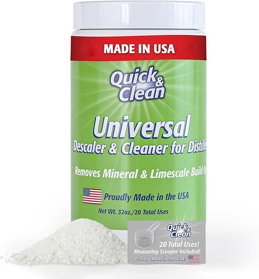 Quick & Clean Universal Descaler - 2lbs - Made in the USA - Granule Descaling Powder for Distilling Machines & More - Removes Mineral & Limescale Build Up