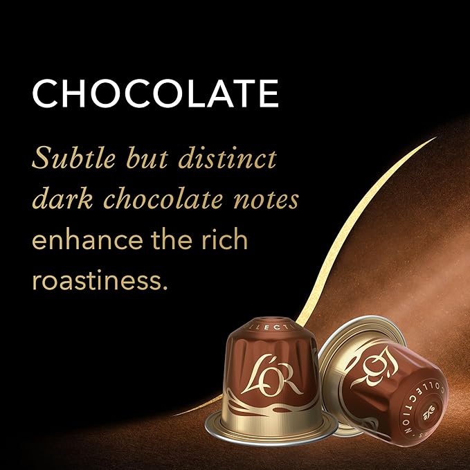 L'OR Espresso Capsules, 30 Count Variety Pack Vanilla/Chocolate/Caramel, Single-Serve Aluminum Coffee Capsules Compatible with the L'OR BARISTA System & *Nespresso Original Machines