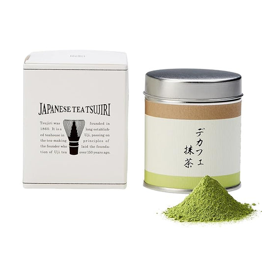 TSUJIRI Matcha - Decaf Matcha (30g / 1.06oz) - Authentic Japanese First Harvest Matcha Green Tea - Kyoto, Japan, 1860