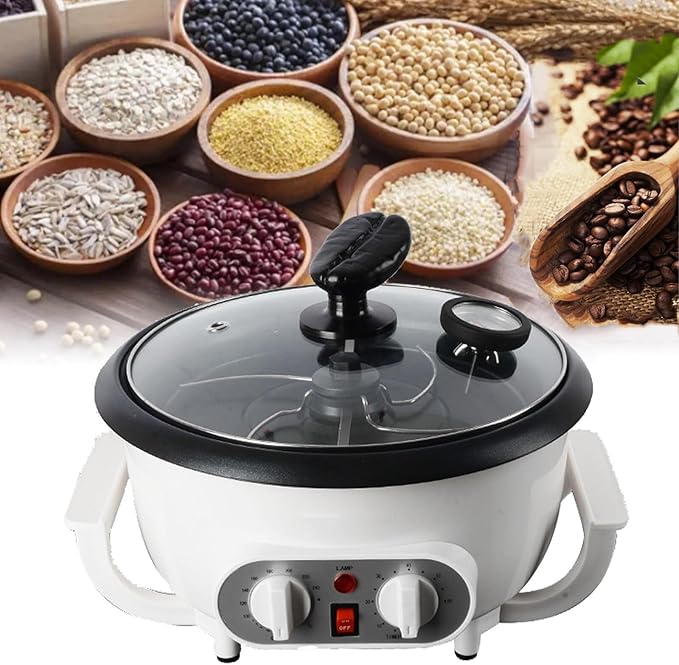 750g Electric Coffee Roaster Machine for Home Use - Adjustable Temperature & Timer, Perfect for, Peanuts, Popcorn & More(110V)