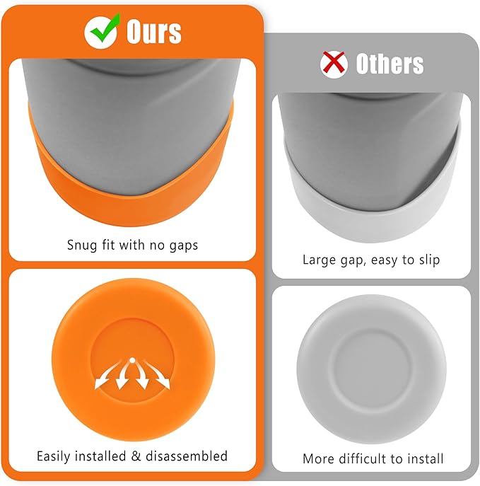 Mokoart Silicone Boot Compatible with Owala Kids Water Bottle 16/14 oz, Anti-Slip Rubber Bottom Protective Sleeve for Owala Kids FreeSip 16oz, Accessories for Owala Kids Flip 14oz