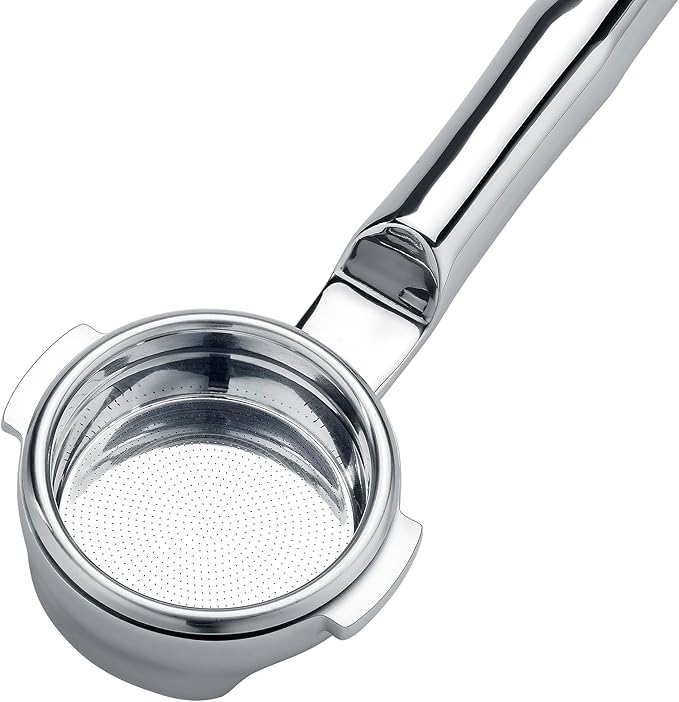 Normcore 58mm All Stainless Steel 180° Horizontal Lay-Flat Bottomless Portafilter - Fits La Marzocco Home Espresso Machines - 18g High Extraction Basket, Includes Puck Screen, 200 Papers Filter