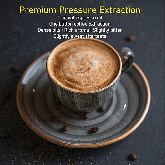 Luocute Portable Coffee Maker, Handheld Espresso Machine with 1200mAh Battery and Type C Cable, Compatible with Capsules and Ground Coffee, for Travel Camping Hiking