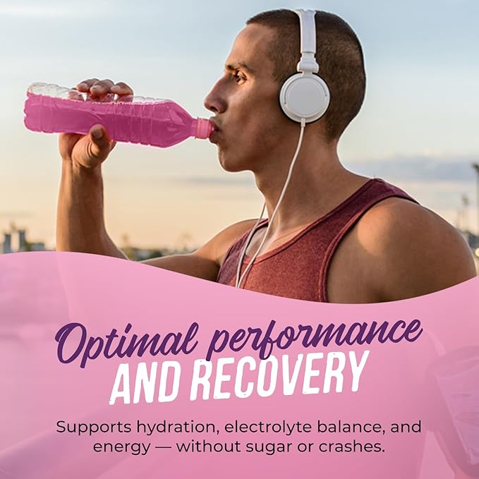 JUNP Sugar Free Electrolytes Powder Packets for Water Salt & Potassium Instant Hydration Packets, Zero Calorie No Carbs No Sugar Electrolyte Drink Mix Sticks, Keto Friendly, Vine Ripened Grape 5 Pack