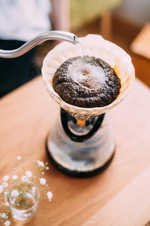 Hario V60 Glass Coffee Dripper, Size 02, Black