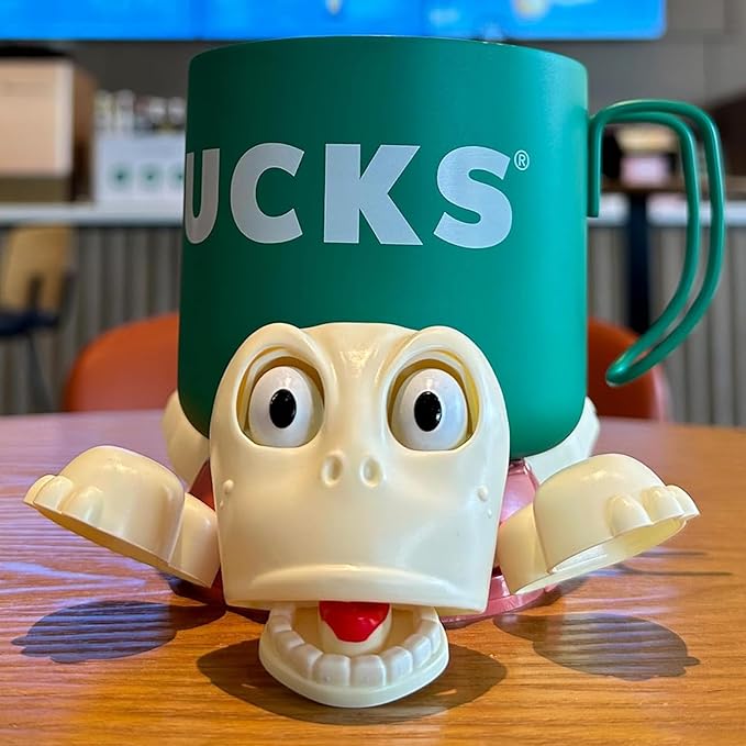 JOD® Turtle Coaster, 3D Printed Funny Tea Coasters with Interactive Expression, Turtle Cup Holder, Liftable Limbs & Expressive Face for Turtles,Tortoise Lover Gag Gifts Home Decor(Pink Pro)