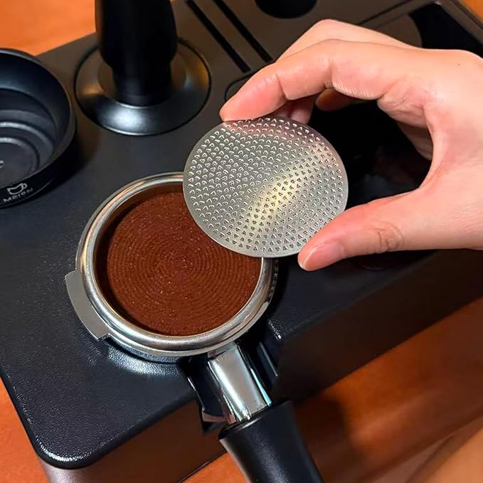 MEION Aluminium Alloy 58mm Bottomless Portafilter for Gaggia 58mm, Gaggia Carezza, Gaggia Cubika Plus, Gran Gaggia Deluxe, Espresso Portafilter with Stainless Steel 18g Filter Basket and Puck Screen