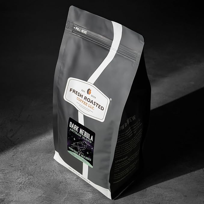 Fresh Roasted Coffee, Dark Nebula, 5 lb (80 oz), Medium Roast, Kosher, Whole Bean