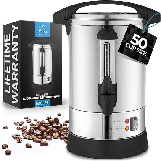 Zulay Kitchen Commercial Grade Coffee Maker Hot Water Urn