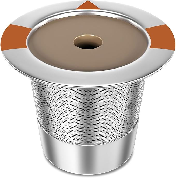 1 Pack Reusable K Cups Coffee Pods, Universal Stainless Steel Refillable K Cups Coffee Filters for Keurig 1.0 and 2.0 Coffee Makers