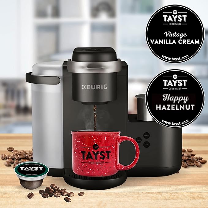 Tayst Coffee Pods, Vanilla Cream and Happy Hazelnut Medium Roast, K Cups Compatible with Keurig Coffee Maker, Sustainable Single Serve, Pack of 30