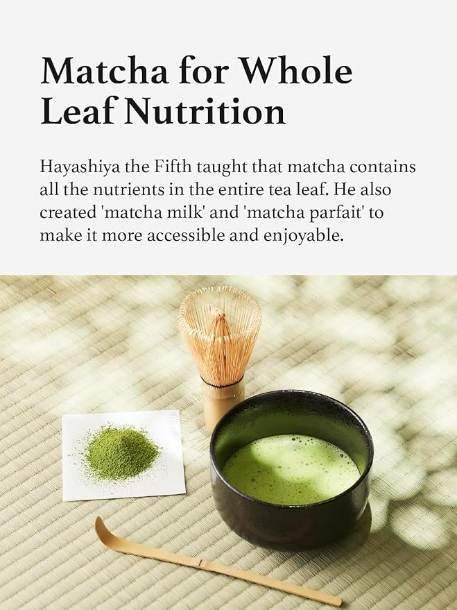 HAYASHIYA Matcha Powder - Wakamatsu - Kyoto Uji Ceremonial Grade, First Harvest Authentic Japanese Matcha Green Tea Powder (30g / 1.06oz)