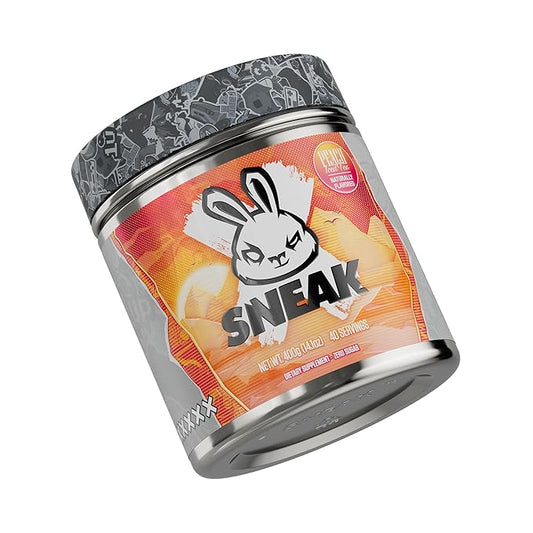SNEAK Energy Drink Powder | Peach Iced Tea | No Sugar. No Nasties. Just Natural Caffeine, Focus-Boosting Nootropics | 40 Servings