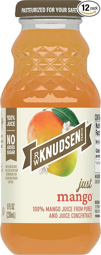 R.W. Knudsen Just Mango Juice, 8 fl oz (12 Pack)