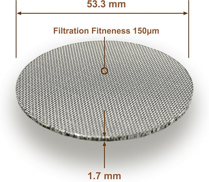 Bottomless Portafilter, 54mm, with Filter Basket and Puck Screen for Breville Barista Express, 3 Ears Stainless Steel, Black Handle