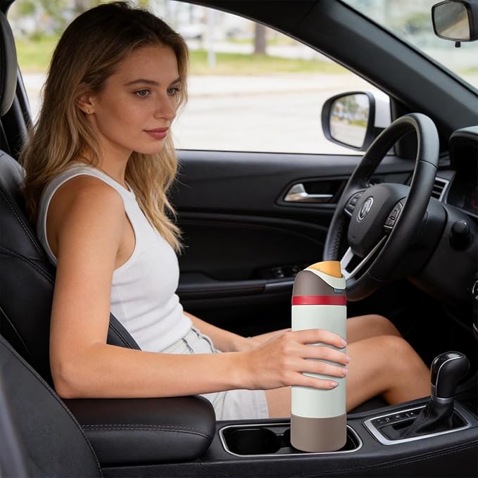 2PCS Silicone Water Bottle Boot, Compatible with Owala 24oz 32oz 40oz, Protective Anti-Scratch & Anti-Dent No Noise Sleeve Cover for FreeSip/Twist/Flip Water Bottles (Boneyard, 24oz)