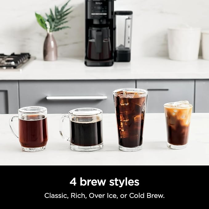 Ninja DualBrew Grounds & Pods Hot & Iced Coffee Maker with Rapid Cold Brew and Thermal Flavor Extraction Duo, 60 oz Removable Reservoir, XL Single-Serve Platform, Adjustable Warming Plate 9 Brew Sizes