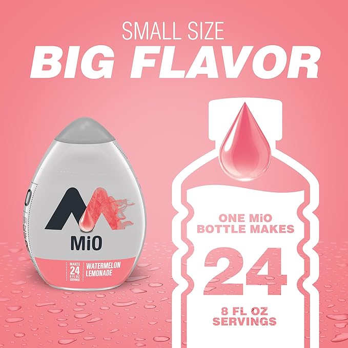 mio Watermelon Lemonade Flavored with other natural flavor Liquid Water Enhancer, 1.62 fl oz Bottle