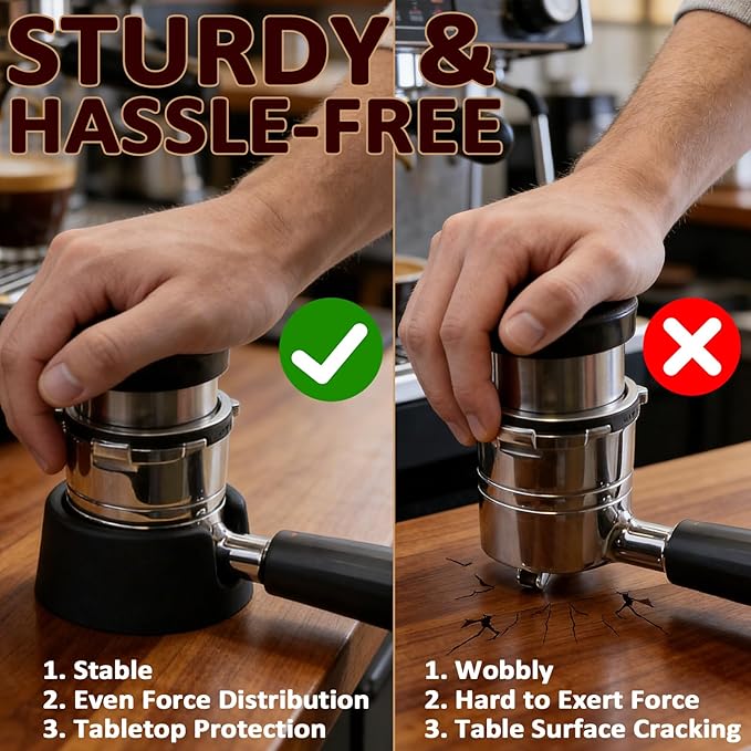 Portafilter Holder Compatible with Ninja Espresso Machine Accessories Tamping Station for Ninja Luxe Cafe ES601, ES701