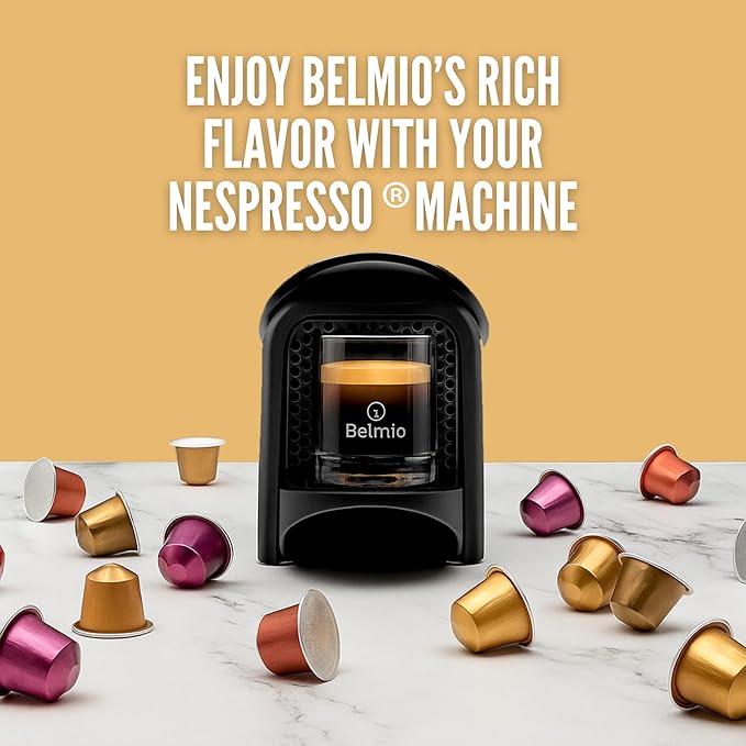 Belmio Madame Crème Brûlée Espresso Coffee Pods – Medium Roast – Creamy & Sweet - Nespresso Original Line Compatible – 10 Count (Pack of 10)