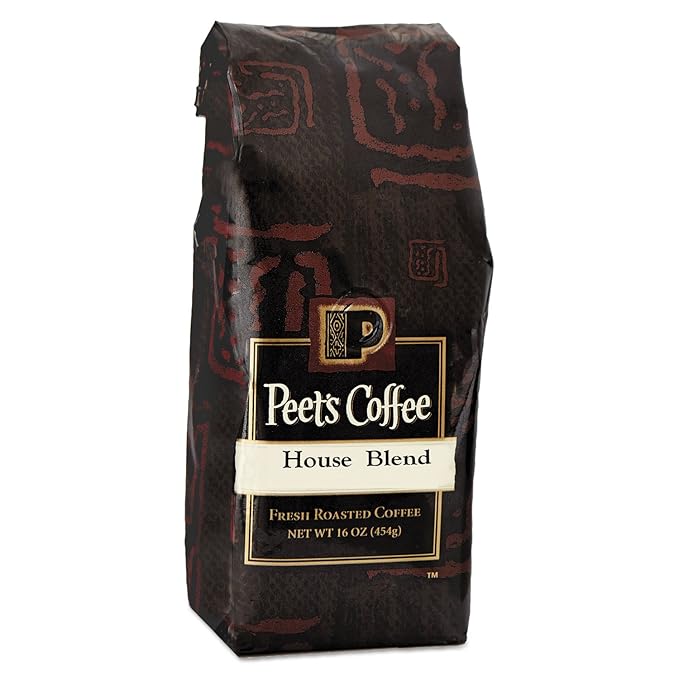 Peet's Coffee & Tea Bulk Coffee, House Blend, Ground, 1 Lb Bag