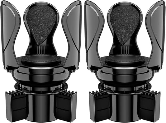 2Pack Car Cup Holder Expander, Cup Holder Extender Adapter with Expandable Arm and Adjustable Base, Compatible with Yeti Ramblers, Hydro Flasks, Stanley, Owala Most Coffee Mugs Bottles & Cups