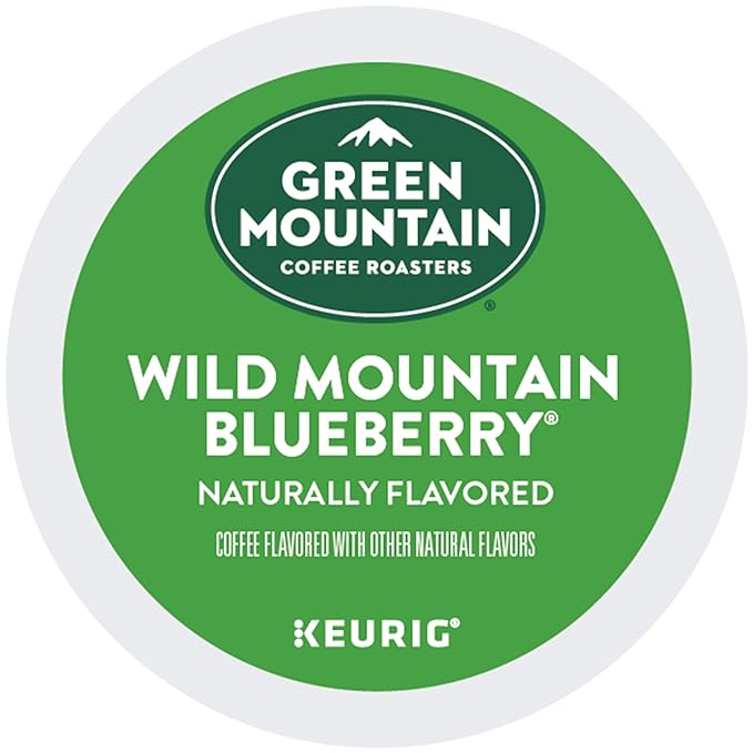 Green Mountain Coffee, Wild Mountain Blueberry, Single-Serve Keurig K-Cup Pods, Light Roast, 48 Ct (2 Boxes of 24 Pods)