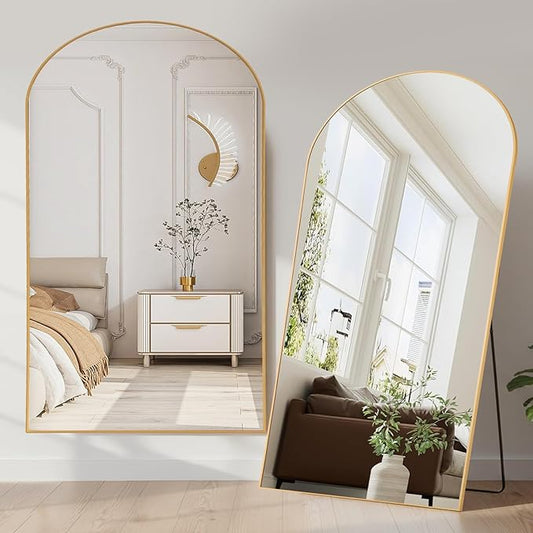 NEWBULIG Full Length Mirror, Upgraded Body Wall Mirrors with Shatter-Proof Glass, Floor Standing Mirror, Home Wall Decor