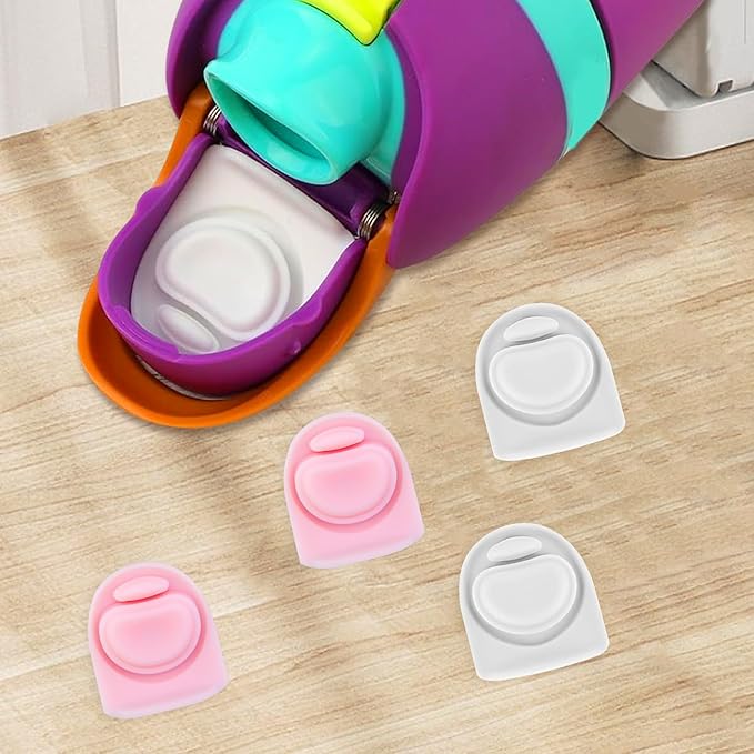 4pcs Replacement Silicone Stopper Seal Compatible with Owala FreeSip 24oz 32oz,Water Bottle Lid Insert Cap Rubber Seal Parts for Owala 16/19/24/32/40oz Spout Gasket Mouthpiece Accessories