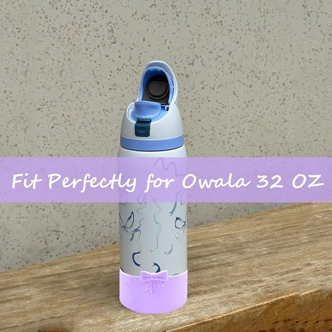 Silicone Bow Boot Water Bottles Accessories for Owala 32 oz WaterBottles