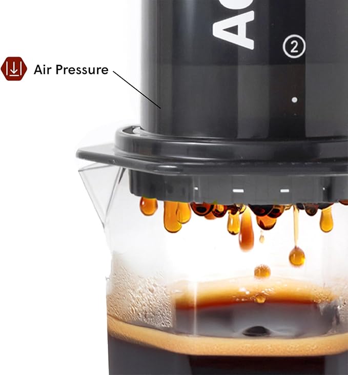 AeroPress Original XL Coffee Press, All-in-One Large French Press, Pour-Over & Espresso Style Manual Brewer, 2 Min Brew for Less Bitterness, More Flavor, Portable Coffee Maker, Travel & Camping