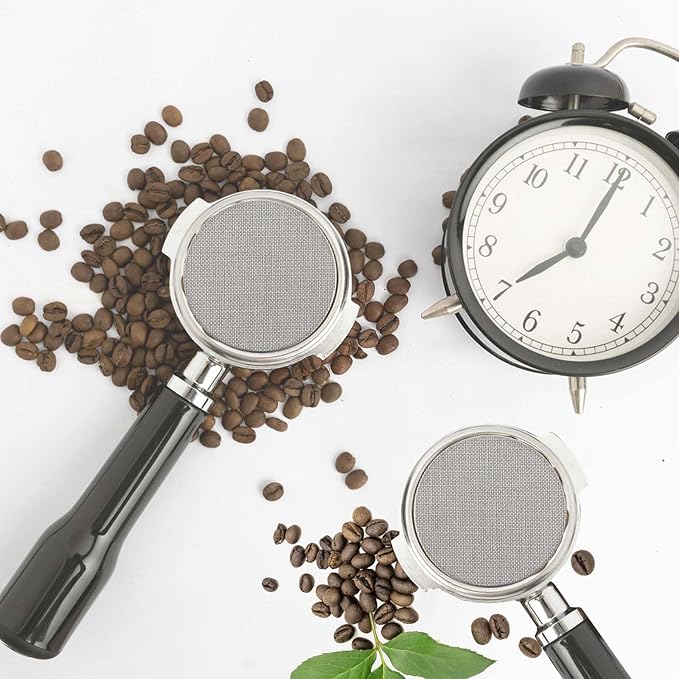 2pcs 49mm Espresso Puck Screen, Reusable Espresso Filter Screen 1.7mm Thick 150μm Professional Stainless Steel Coffee Screen Filter Mesh for Espresso Portafilter Filter Basket