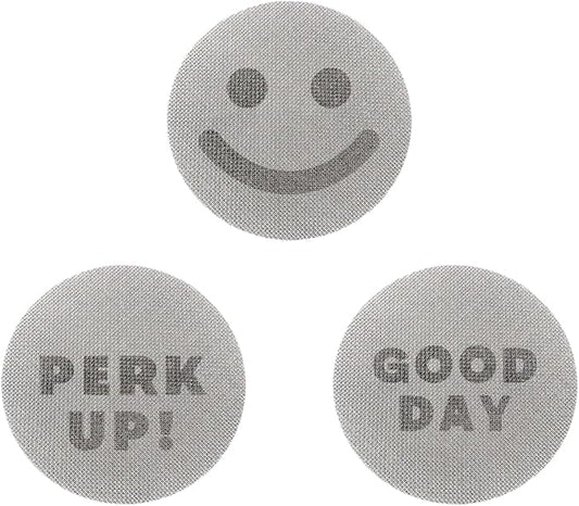 Generic Happy Puck Espresso Puck Screens (3 Pack) | Stainless Steel Mesh | For All Portafilter Sizes 58.5MM, 53.5MM, 51MM | Coffee Filter Screen (51mm)
